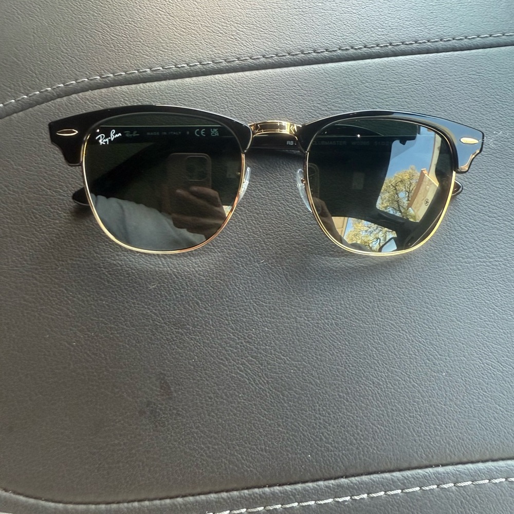 Ray-Ban Black and Gold Frame